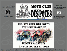 Tablet Screenshot of motoclubdespotes.fr
